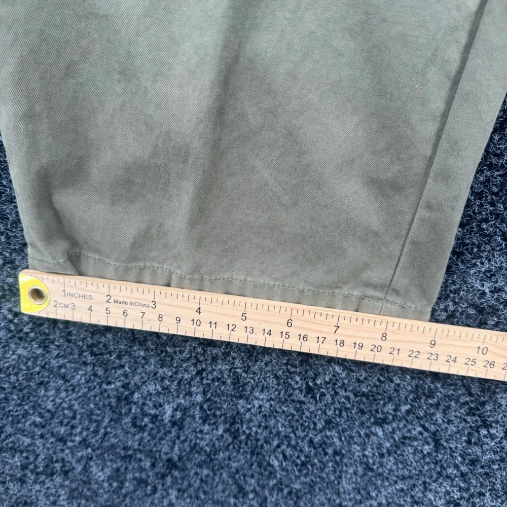 Banana Republic Aiden Chino Pants Mens 38x32 Olive Green Khaki Slim Fit Cotton